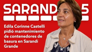 Edila Corinne Castelli denunci&oacute; que roturas en cierre de tapas de contenedores generan acumulaci&oacute;n de basura y malos olores en Sarand&iacute; Grande
