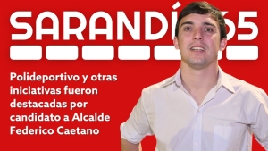 Construcci&oacute;n de un complejo polideportivo con piscina climatizada y techada fue la propuesta destacada por candidato Federico Caetano