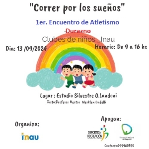 Club de Ni&ntilde;os "Nuestras Estrellitas" de Sarand&iacute; Grande participar&aacute; en Encuentro de Atletismo en Durazno