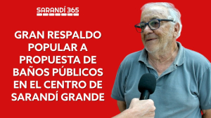 Creciente respaldo recibe iniciativa popular para instalar ba&ntilde;os en centro de Sarand&iacute; Grande