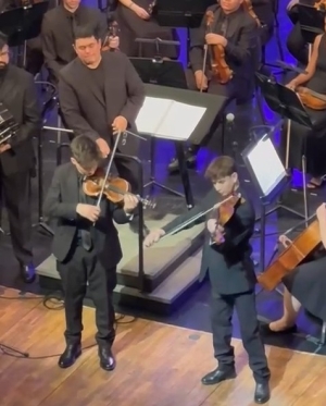 M&uacute;sicos de Sarand&iacute; Grande participaron en Concierto Internacional junto a Orquesta Iberoamericana en el Sodre