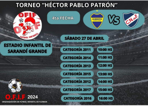 Boquita enfrentar&aacute; a Nacional en Sarand&iacute; Grande por 4ta. fecha de Torneo de F&uacute;tbol Infantil