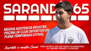 M&aacute;s de cien personas asisten a piscina del Club Deportivo y Social Sarand&iacute; de Sarand&iacute; Grande