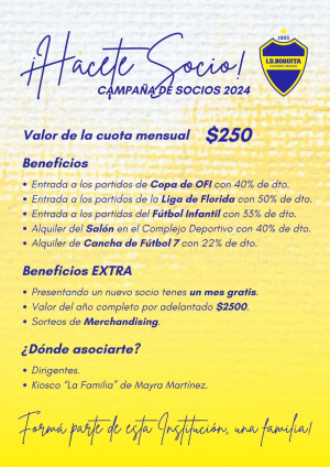 ID Boquita lanz&oacute; campa&ntilde;a de Socios para 2024 en Sarand&iacute; Grande