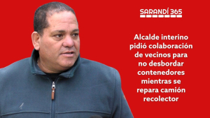 Alcalde interino de Sarand&iacute; Grande llam&oacute; a la colaboraci&oacute;n ciudadana mientras retorna horario normal de recolecci&oacute;n de residuos