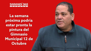 La semana pr&oacute;xima culminar&iacute;an trabajos en Gimnasio 12 de Octubre anunci&oacute; alcalde interino de Sarand&iacute; Grande