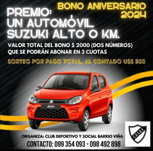 Club Deportivo Barrio Vi&ntilde;a lanz&oacute; su campa&ntilde;a Bono Avniersario 2024 en Sarand&iacute; Grande