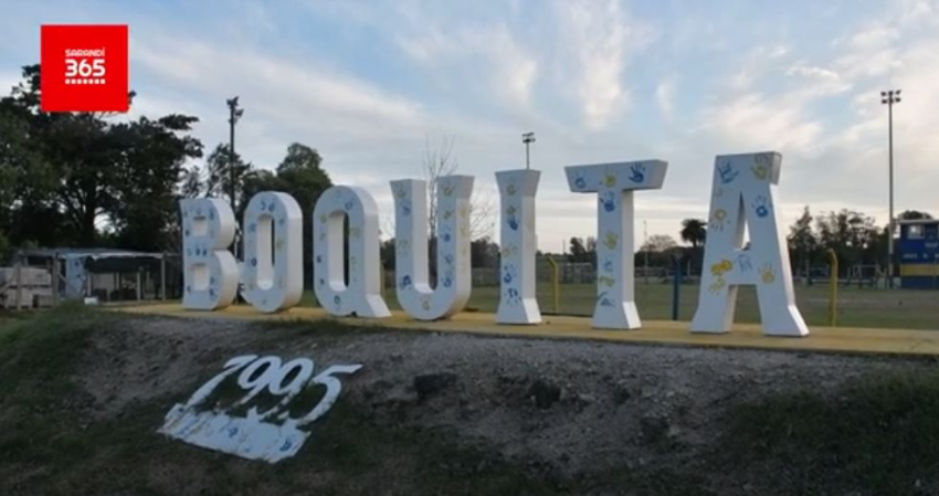 Gol de Juan Pablo Larrosa para el empate entre Boquita y River Plate en Sub 16 en Sarand&iacute; Grande