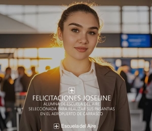 Joven de Sarand&iacute; Grande egres&oacute; como azafata de la Escuela del Aire y comenz&oacute; su carrera en Aeropuerto Internacional de Carrasco