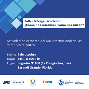 Realizar&aacute;n taller intergeneracional el lunes en Sarand&iacute; Grande