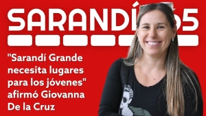 Giovanna De La Cruz destac&oacute; la necesidad de crear fuentes de trabajo y espacios para los j&oacute;venes en Sarand&iacute; Grande
