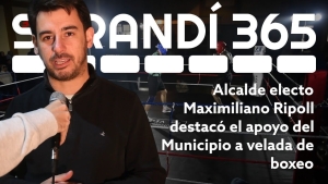 Alcalde electo Maximiliano Ripoll destac&oacute; el nivel de la velada de boxeo en Sarand&iacute; Grande