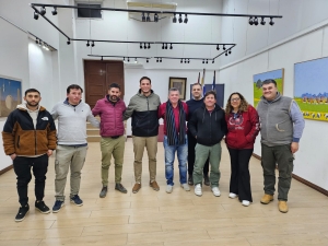 Liga de F&uacute;tbol de Sarand&iacute; Grande se reuni&oacute; con Director de Deportes de IDF Facundo Bracco