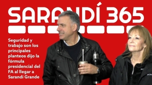 Seguridad y empleo son los principales planteos de la gente, destac&oacute; hoy en Sarand&iacute; Grande f&oacute;rmula presidencial del Frente Amplio