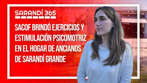 Una tarde de ejercicios y estimulaci&oacute;n psicomotriz brindaron SACOF y Direcci&oacute;n de Salud en Hogar de Ancianos de Sarand&iacute; Grande