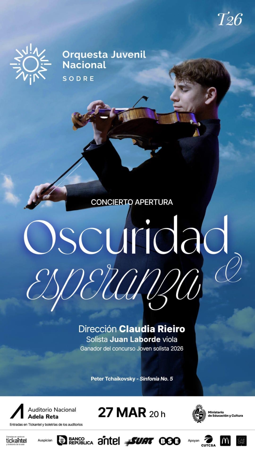 Joven m&uacute;sico de Sarand&iacute; Grande ser&aacute; solista en concierto de la Orquesta Juvenil Nacional del Sodre