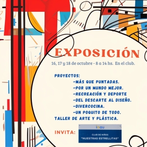 Ma&ntilde;ana se inaugurar&aacute; exposici&oacute;n en el Club de Ni&ntilde;os "Nuestras Estrellitas" de Sarand&iacute; Grande