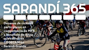 Unos 80 ciclistas participaron hoy en carrera de MTB en Lago del Parque Tom&aacute;s Berreta de Sarand&iacute; Grande