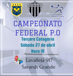 Ma&ntilde;ana se disputar&aacute; Campeonato de Pelota Ol&iacute;mpica en Sarand&iacute; Grande