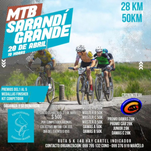 Comenz&oacute; inscripci&oacute;n de competidores para nueva competencia de Mountain Bike a beneficio de Equinoterapia en Sarand&iacute; Grande