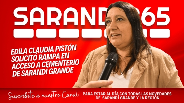 Edila Ana Claudia Pistón solicitó rampas en cementerio de Sarandí Grande para facilitar accesibilidad a personas con movilidad reducida
