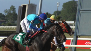 Jockey oriundo de Sarand&iacute; Grande Joaqu&iacute;n Menyou obtuvo ayer el Premio Gottin en Maro&ntilde;as